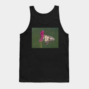 Tiger Swallowtail Butterfly on heather Tank Top